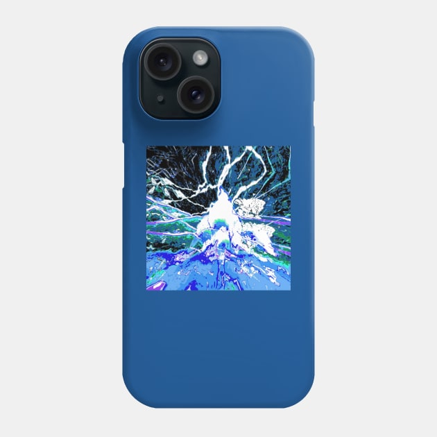 Spaced Lightning by Basil Azuria Phone Case by Elevated Focusion 