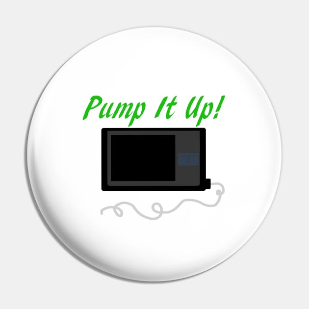 Pump It Up! 2 Green Pin by CatGirl101