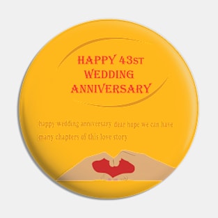 happy 43st wedding anniversary Pin