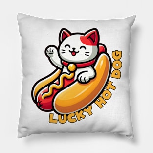 Maneki Neko Hot dog Pillow