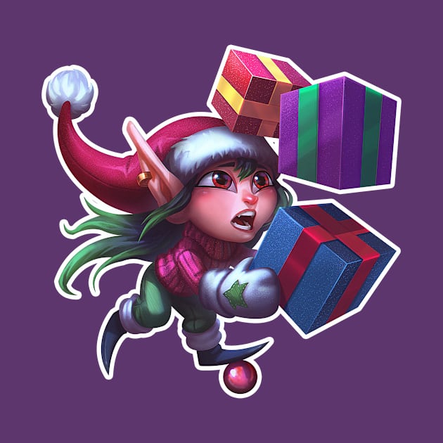 clumsy christmas elf by JoaoVagner