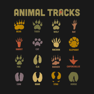 Animal Tracks Identification Learning for Kids T-Shirt