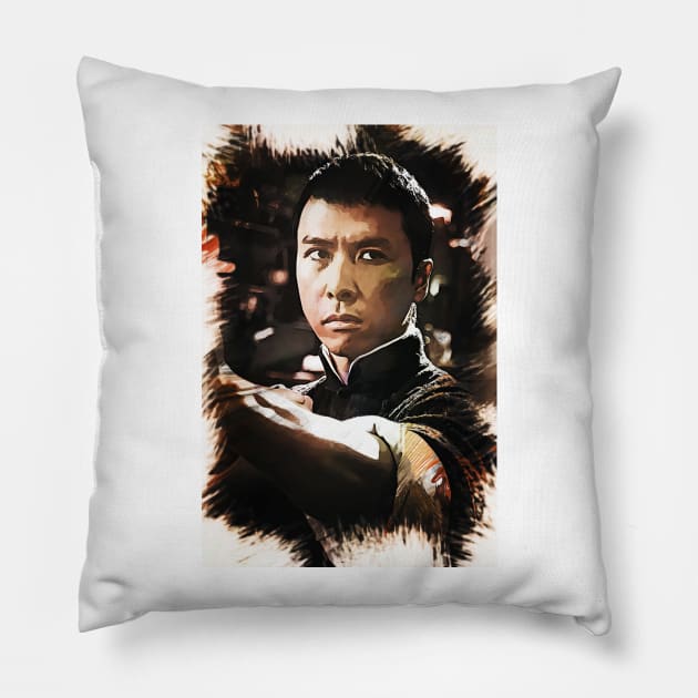 IP MAN - Dennie Yen Pillow by Naumovski