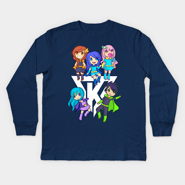 Funneh And The Krew Cartoon Funneh Kids Long Sleeve T Shirt Teepublic - funnehcake roblox password hd mp4