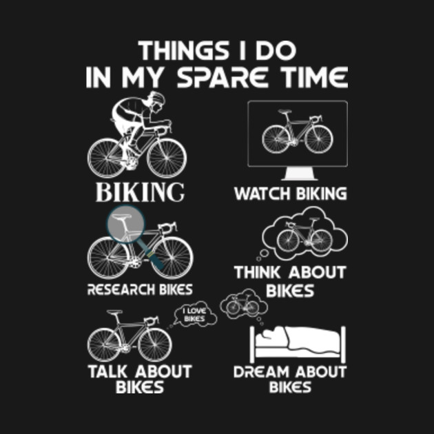 Discover Funny Mountain Bike Shirts - Things I Do In My Spare Time Mountain Biking Bike Funny Gift - Funny Gift For Family Members - T-Shirt