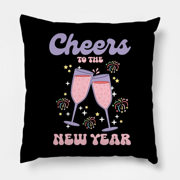 Cheers to the New Year Pillow by MZeeDesigns