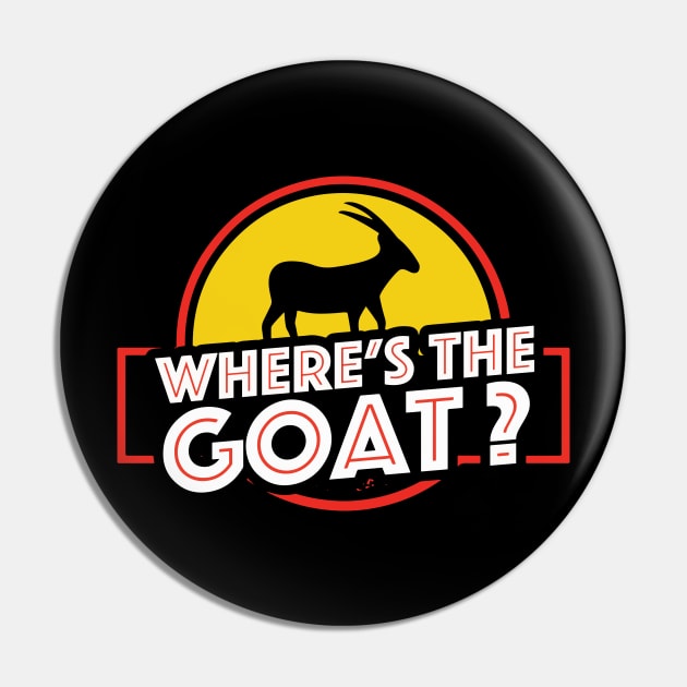Where's the Goat? Jurassic Park Pin by tabners