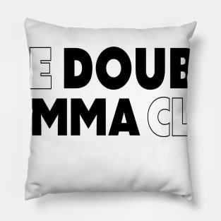 The Double Comma Club transparent Pillow