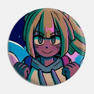 Vaporwave Anime Aesthetic retro lillie sun moon Pin