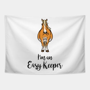 Easy Keeper - Fancy the Haflinger • Black Text Tapestry