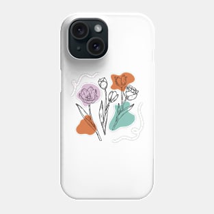 Tulip, flowers, floral design, plant, plants, floral shirt, blooming, flora Phone Case