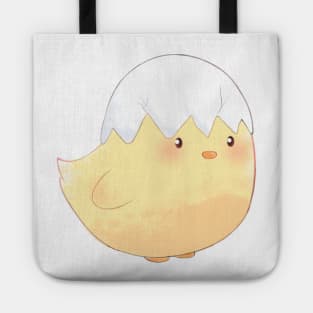 Baby chick with egg hat Tote