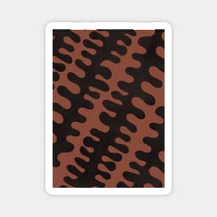 Boho Abstract Organic Wavy Shapes Magnet