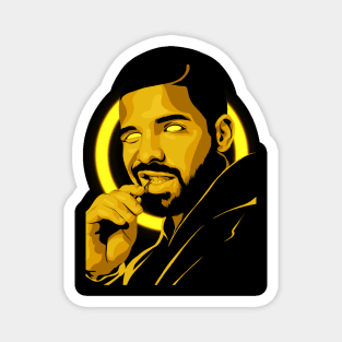 Drake rapper illustration Magnet