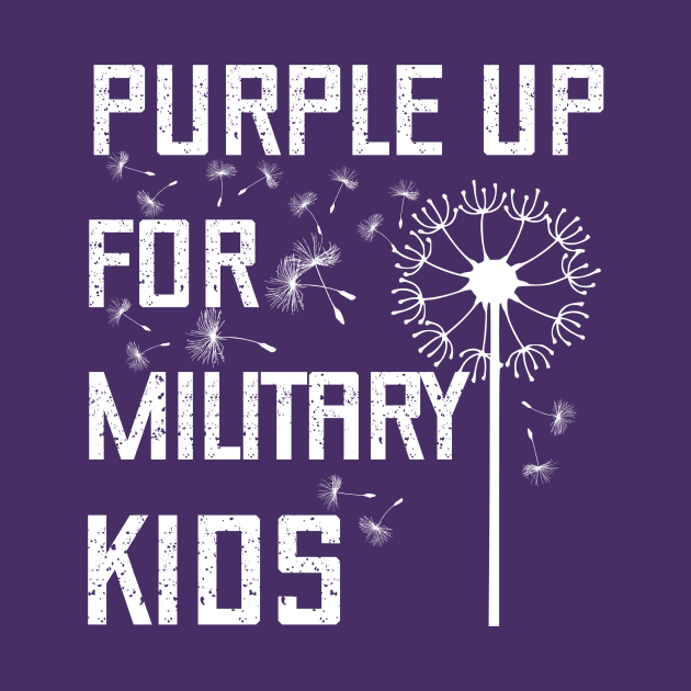 Purple Up For Military Kids - Month of the Military Child 2023 by PraiseArts 