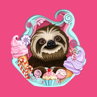 Sloth in the ice cream T-Shirt