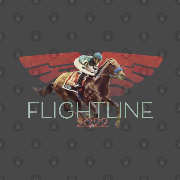 Famous Racehorse - Flightline 2022 by Ginny Luttrell