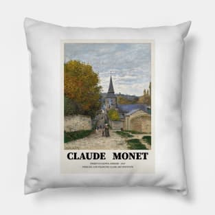 Claude Monet Street In Saınt Adresse Painting Exhibition Design Pillow