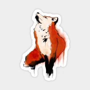 Watercolor fox Magnet