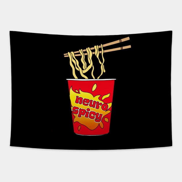 Neurospicy Noodles Tapestry by Becky-Marie