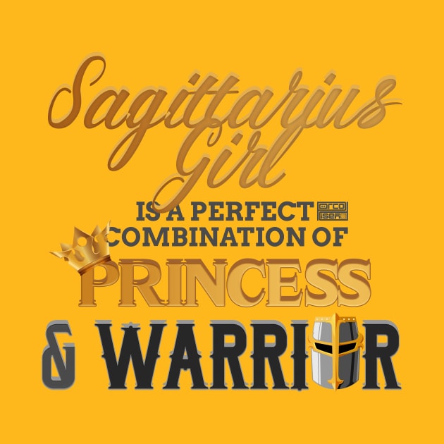 SAGITTARIUS Girl Princess Warrior Horoscope Birthday by porcodiseno