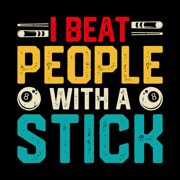 I Beat People With A Stick T shirt For Women by QueenTees
