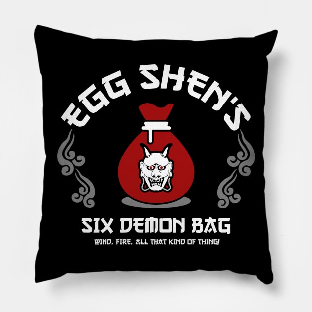 Egg Shen's Six Demon Bag Pillow by NinthStreetShirts