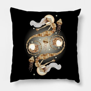 Mermaids and Moons Pillow