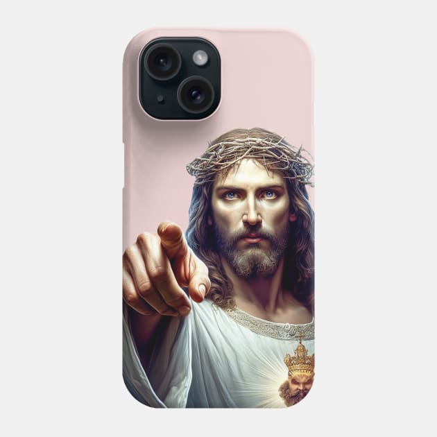 Jesus Christ the Lord who forgives sins Phone Case by Marccelus