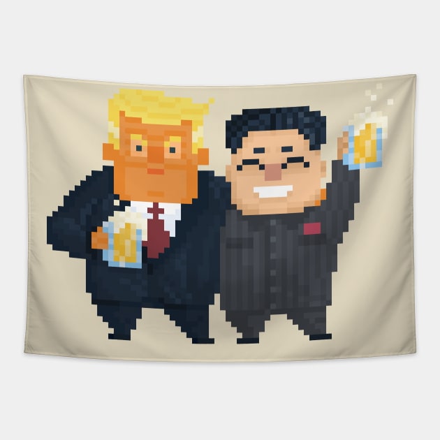 Trump & Kim BFFs Tapestry by YayPixel