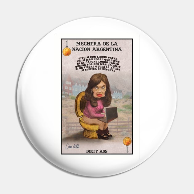 Argentinian Former President Parody Pin by Henry Drae