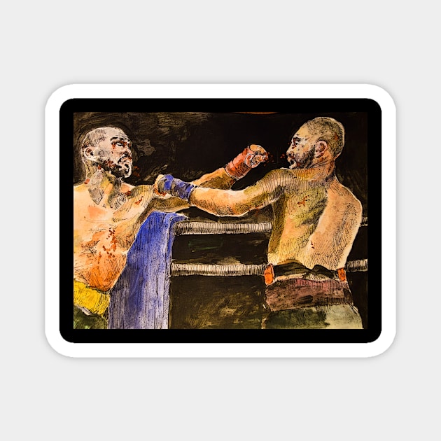 Boxing 2 Magnet by Al1cee