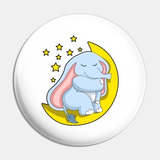 Elephant with Moon and Stars Pin