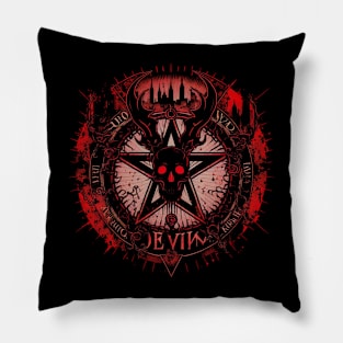 Skull pentagram Pillow