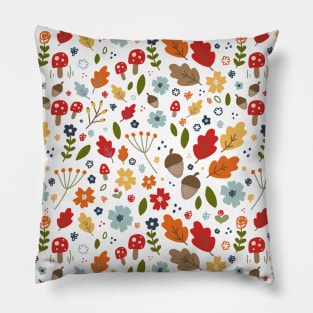 Fall Autumn Woodland Floral Pillow