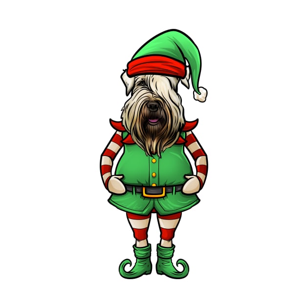 Wheaten Terrier Christmas Elf by whyitsme