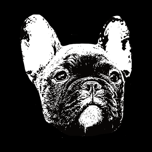 French Bulldog Face Design - A Frenchie Christmas Gift by DoggyStyles