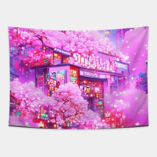 Japanese Harajuku Soda Shop Tapestry