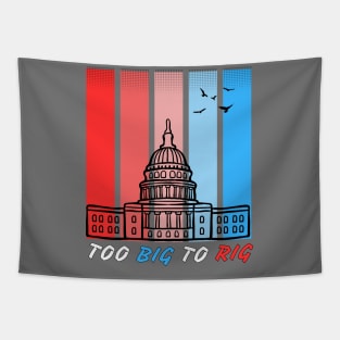 TOO BIG TO RIG RETRO VINTAGED USA Tapestry