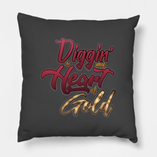 Heart Of Gold Pillow