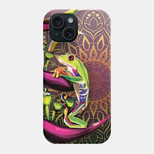 Red-eyed tree frog Phone Case