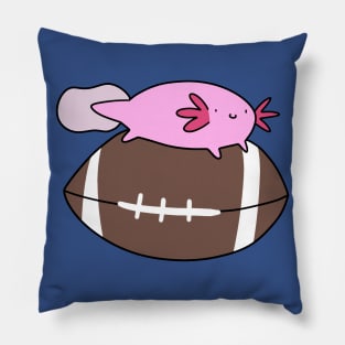 Little Axolotl and Football Pillow