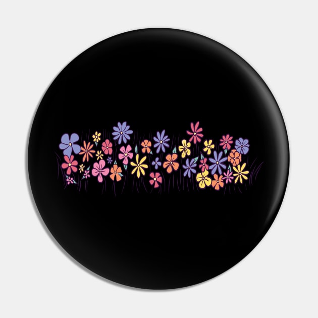 Flower Field Pin by Imaginariux