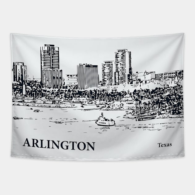 Arlington - Texas Tapestry by Lakeric