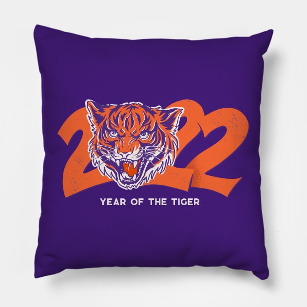 2022 Year of the Tiger // Tiger Football Pillow by SLAG_Creative