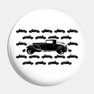 Retro Car Seamless Pattern Pin