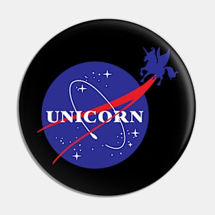 Flying NASA Unicorn Pin