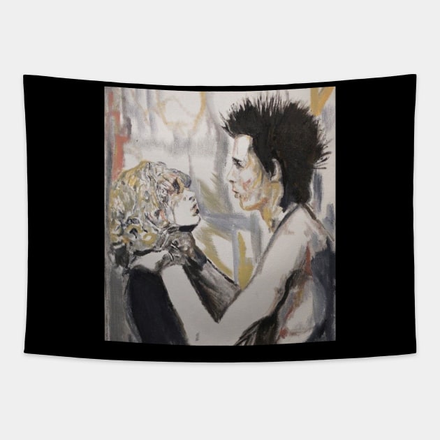 sid and nancy Tapestry by Mike Nesloney Art