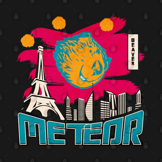 Beaver Meteor, Epic Funny Apocalyptic Monster Attack by vystudio