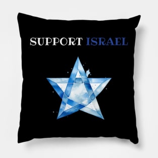 Support Israel, I stand with Israel Pillow